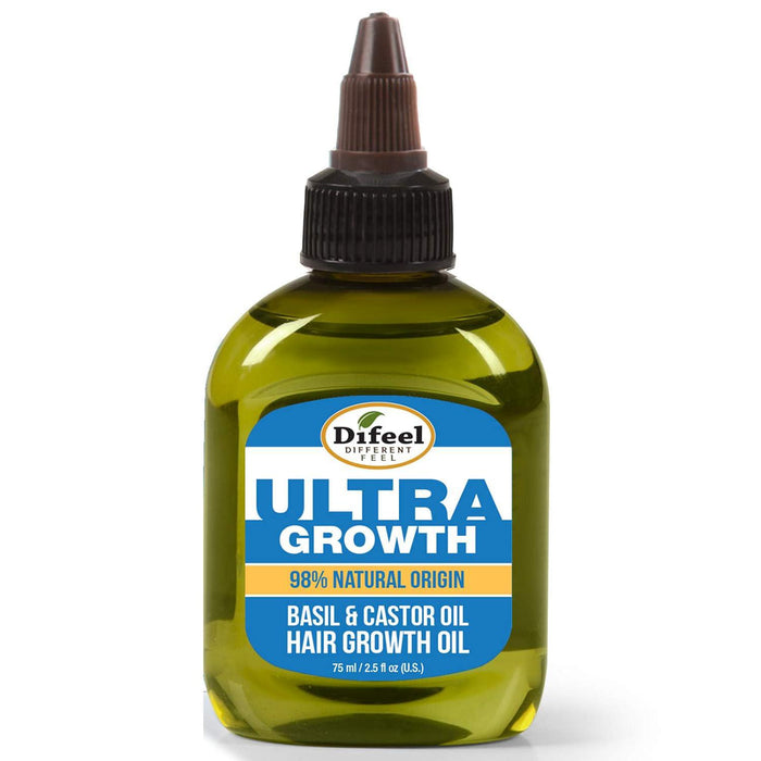 Difeel Ultra Growth Basil & Castor Oil Hair Growth Oil 2.5oz