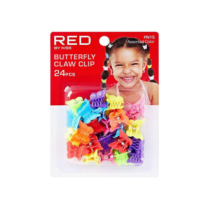 RED by Kiss Kid's Butterfly Claw Clip 24pcs - Assorted Color