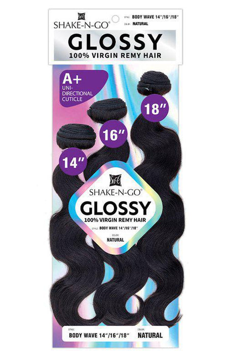 Shake N Go Glossy 100% Virgin Remi Hair Multi Pack - Body Wave
