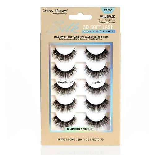 Cherry Blossom 3D Silk Lashes 5 Pack - Jupiter