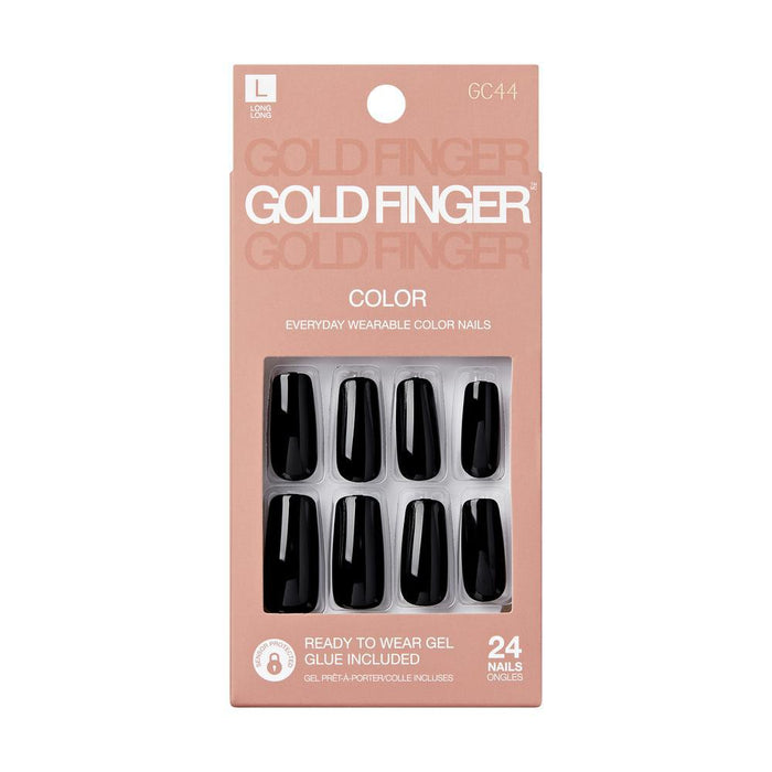 Gold Finger Solid Color Nails - Feel Again