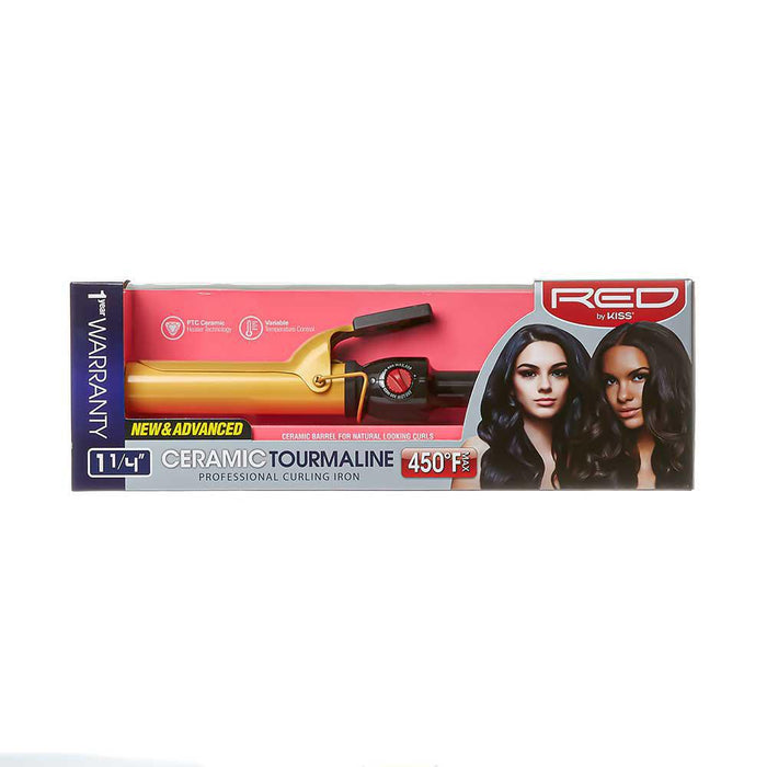 RED by KISS Ceramic Tourmaline Professional Curling Iron - 1.25"