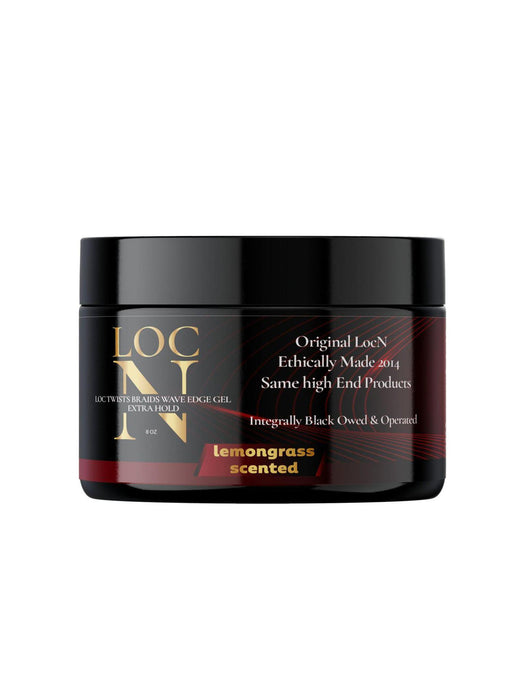 Loc N Twists Braids Wave Edge Gel Lemon Grass Scented - Extra Hold 8oz