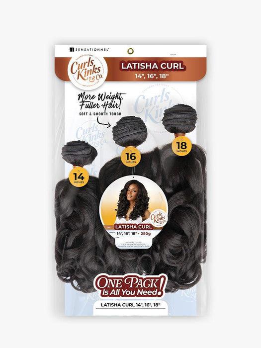 Sensationnel Curls Kinks and Co Multi Pack - Latisha Curl 14" 16" 18"