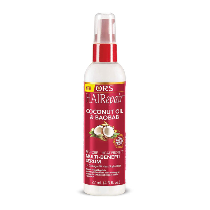ORS HAIRepair Coconut Oil & Baobab Restore & Heat Protect Multi-Benefit Serum 4.3oz
