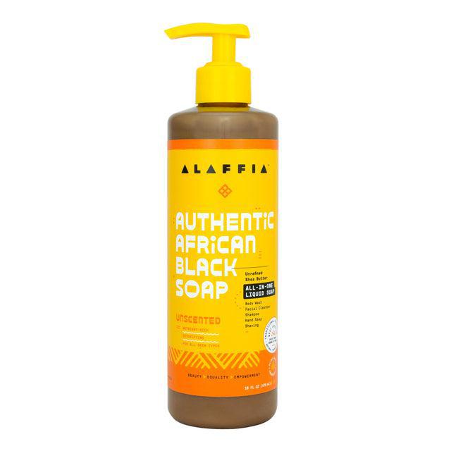 Alaffia All-In-One Authentic African Black Soap 16oz - Unscented