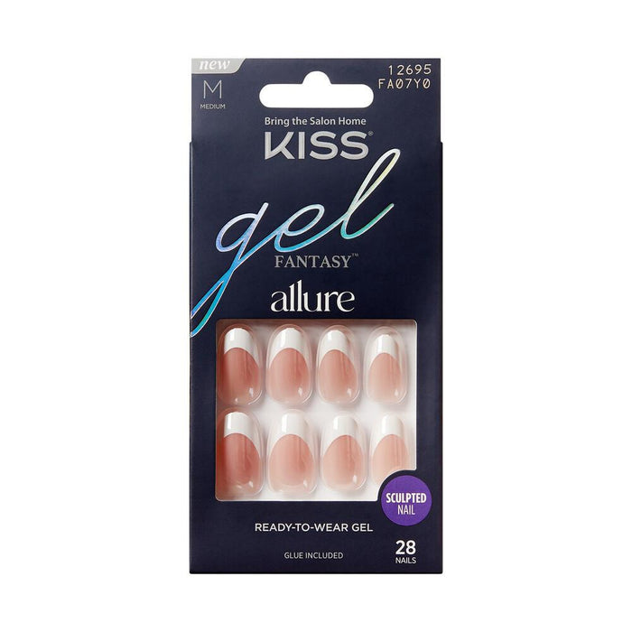 KISS Gel Fantasy Allure Nails - Cream Glazed