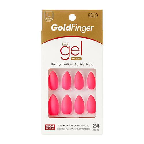 Gold Finger Solid Colors Nails - Electro Pink