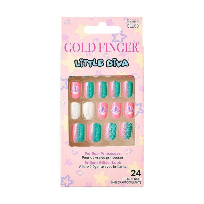 Gold Finger Little Diva Sticker Nails - Premiere