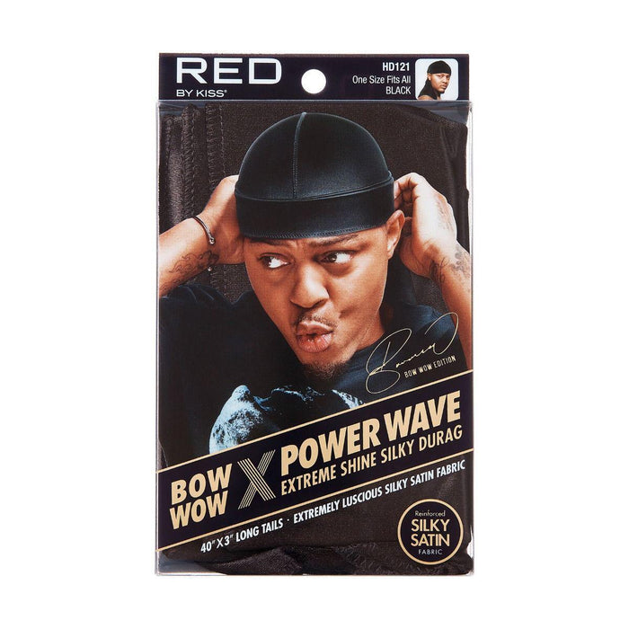 RED by KISS Bow Wow x Power Wave Extreme Shine Silky Durag - Black