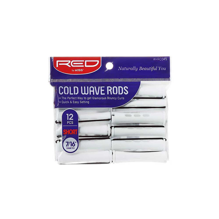 RED by Kiss Short Cold Wave Rods 12pcs - 7/16" Diameter