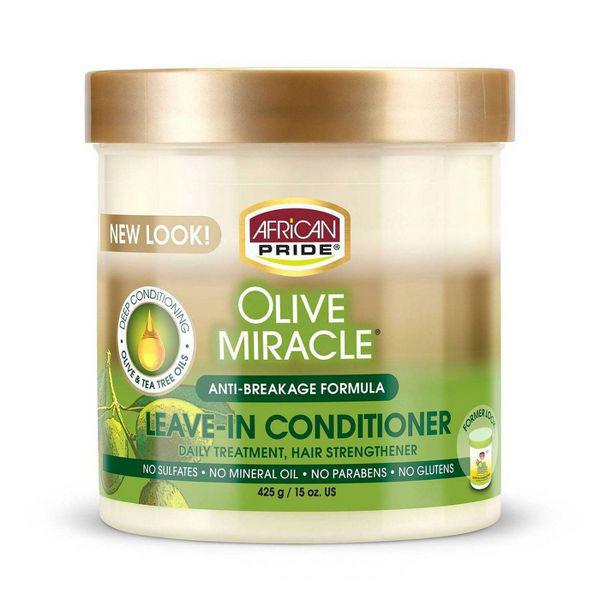 African Pride Olive Miracle Anti-Breakage Leave-In Conditioner Cream 15oz
