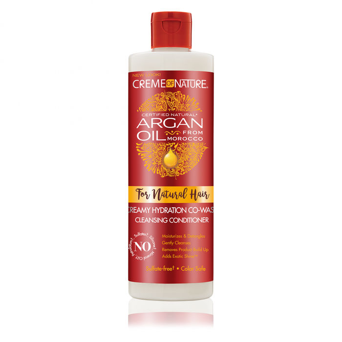 Creme of Nature Argan Oil from Morocco Creamy Hydration Co-Wash Cleansing Conditioner 12oz
