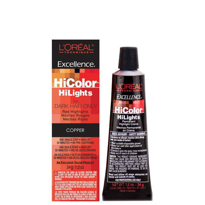 L'Oreal Excellence HiColor 1.2oz - Copper EXC HiCOLOR HILIGHTS COPPER 1.2OZ