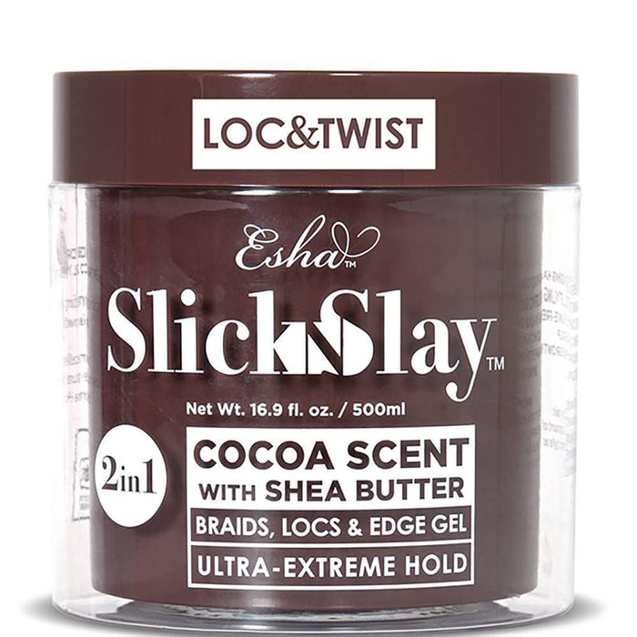 Esha Slick N Slay Braiding Gel 16.9oz - Cocoa