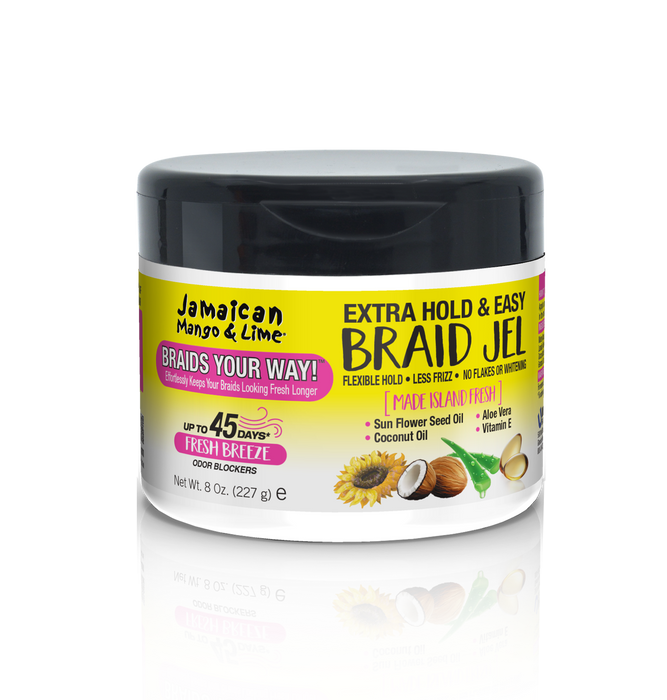 Jamaican Mango & Lime Braids Your Way Extra Hold & Easy Braid Jel 8oz