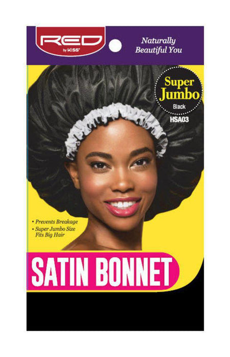 RED by Kiss Super Jumbo Satin Bonnet - Black