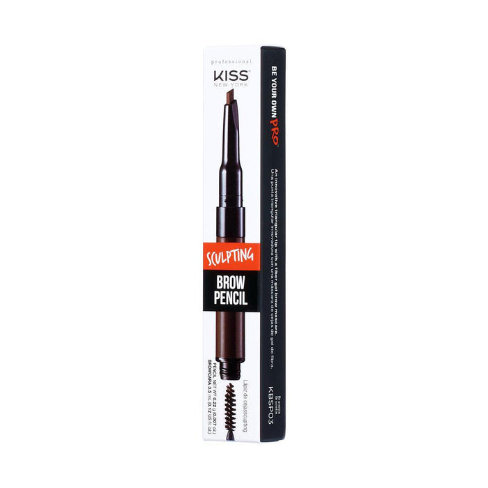 KISS New York Top Brow Sculpting Pencil - Brunette