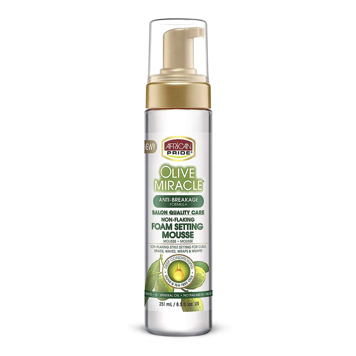 African Pride Olive Form Set Mousse 8.5oz