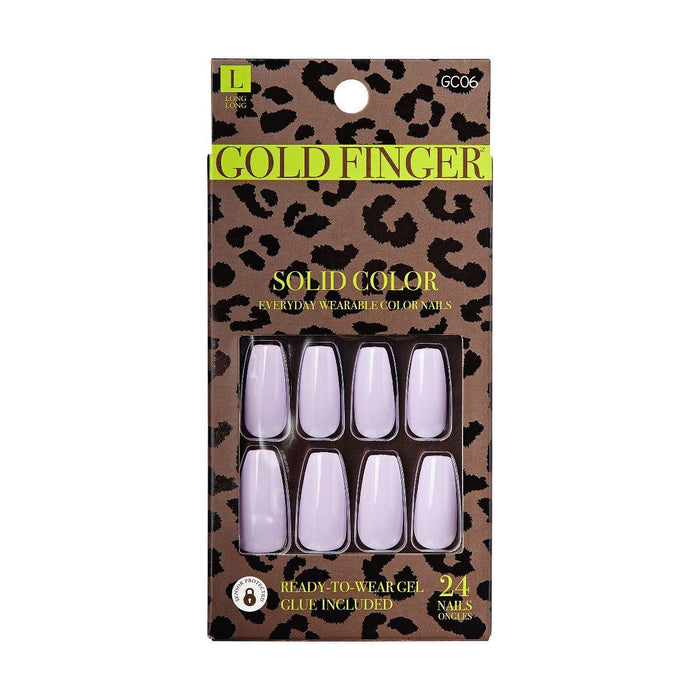 KISS Gold Finger Solid Colors - Lavender