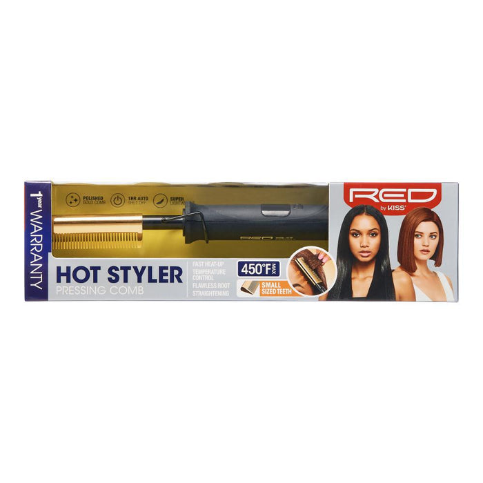 RED by KISS Hot Styler Pressing Comb - Double Sided