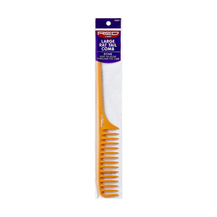 RED by KISS Large Rat Tail Comb - Bone