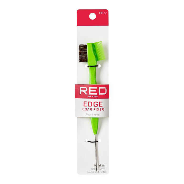 RED by Kiss Edge Boar Brush and Comb - Pin Tail