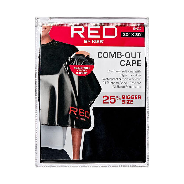 RED by Kiss Comb-Out Cape - Black