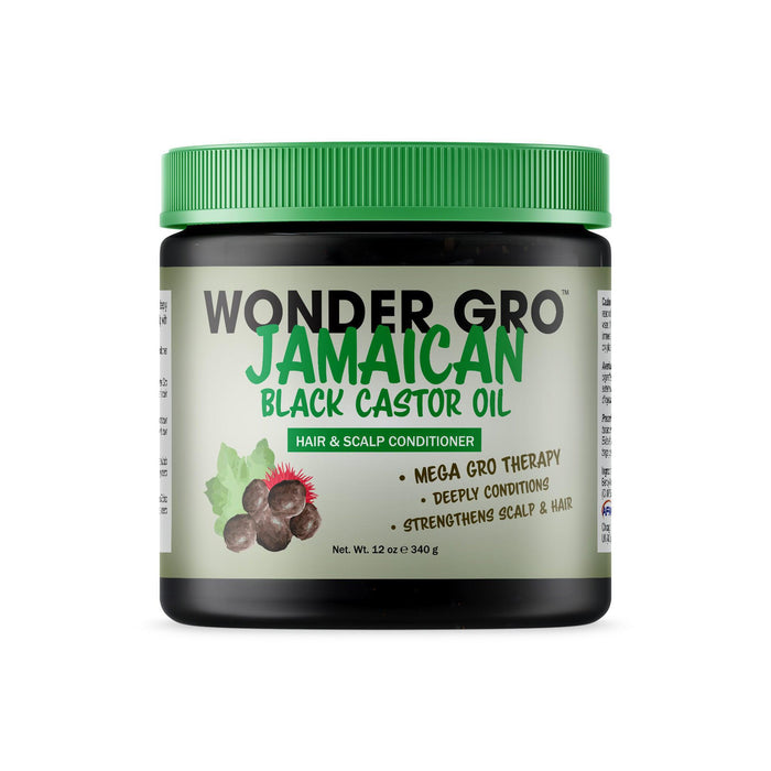 Wonder Gro Hair Grease Hair & Scalp Conditioner 12oz - Jamaican Black Castor Oil