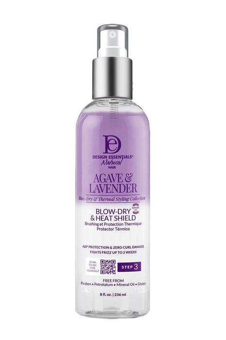 Design Essentials Agave & Lavender Blow-Dry & Heat Shield 8oz