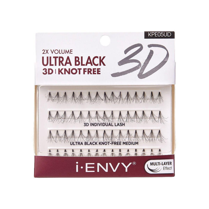 i-ENVY by KISS Ultra Black 3D Knot Free Individual Lashes - Medium