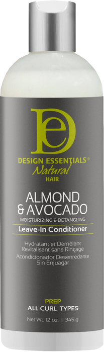 Design Essentials Almond & Avocado Detangling Leave-In Conditioner 12oz