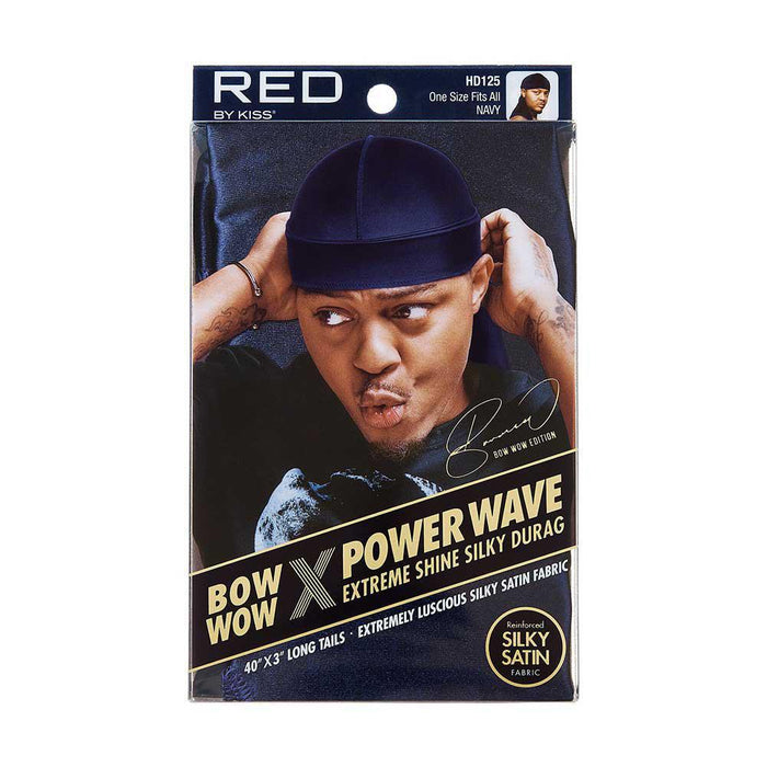 RED by KISS Bow Wow x Power Wave Extreme Shine Silky Durag - Navy