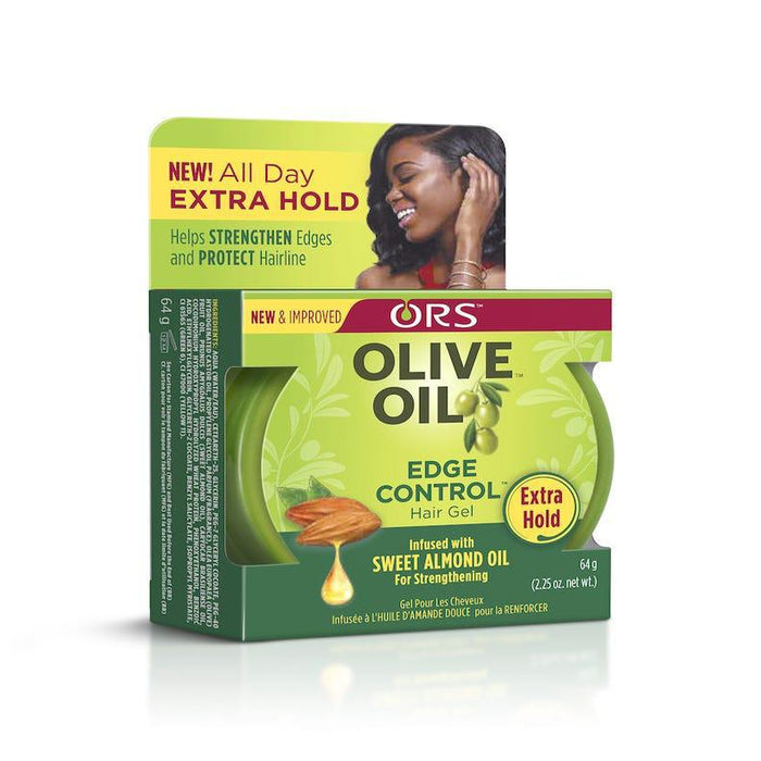 ORS Edge Control Hair Gel Infused with Sweet Almond Oil 2.25oz
