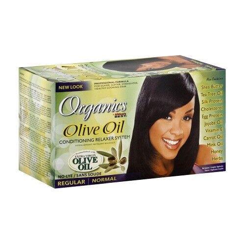 Organics by Africa's Best Olive Oil Conditioning Relaxer System Kit - Regular