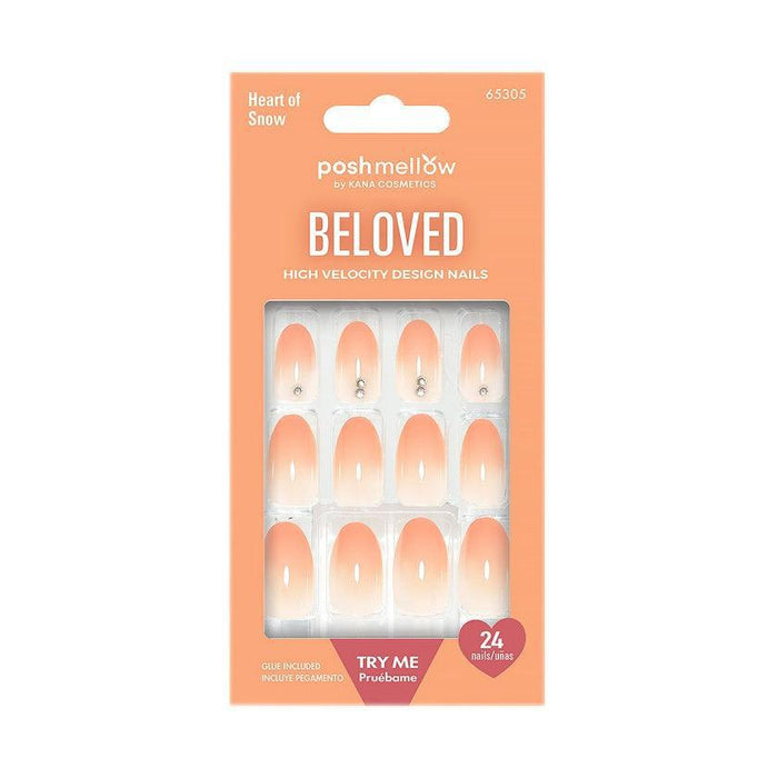 Poshmellow Press-On Nails - Heart of Snow