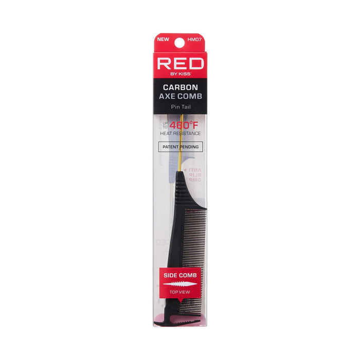 RED by KISS Carbon Axe Parting Comb - Pin Tail