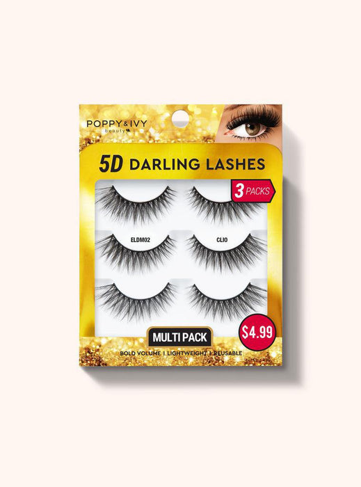 Poppy and Ivy 5D Darling Multi Pack Lashes - Clio