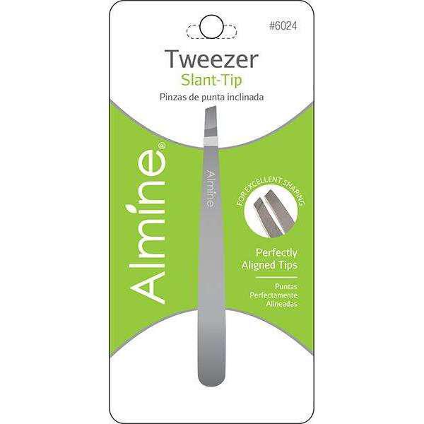 Annie Almine Tweezers Slant Tip Satin Finish