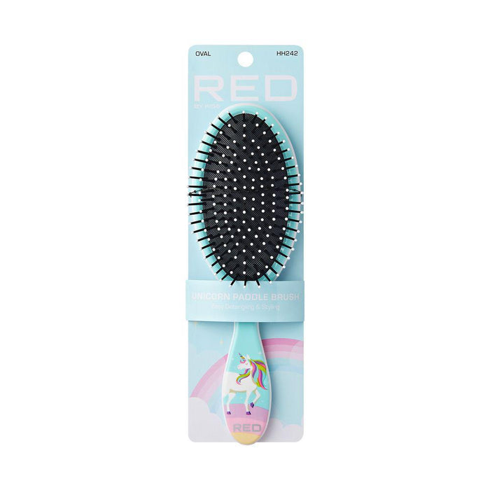 RED by KISS Detangler Unicorn Rainbow Brush