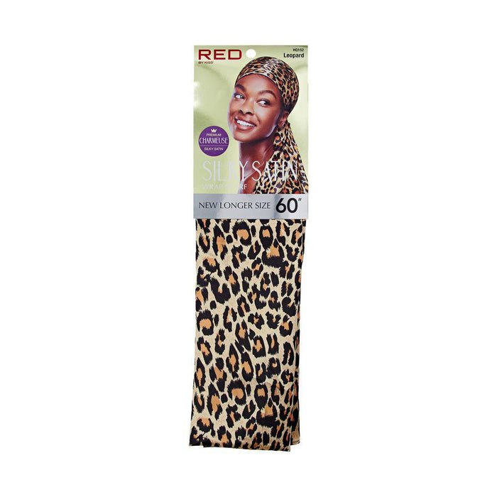 RED by KISS Silky Satin Wrap Scarf - Leopard