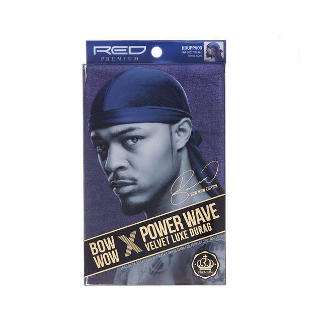 RED by Kiss Bow Wow x Power Wave Velvet Luxe Durag - Royal Blue