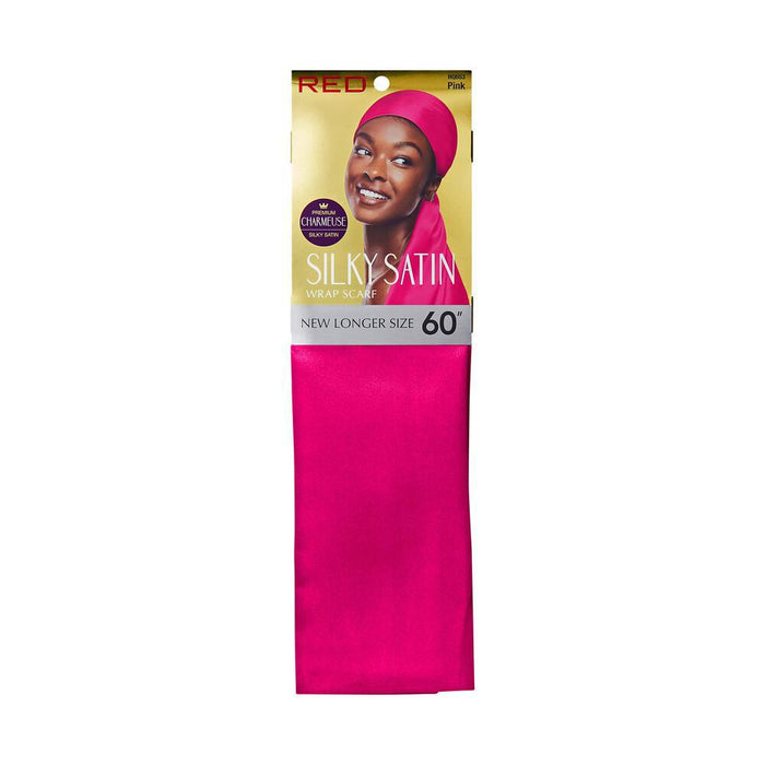 RED by KISS Silky Satin Wrap Scarf 60" - Pink