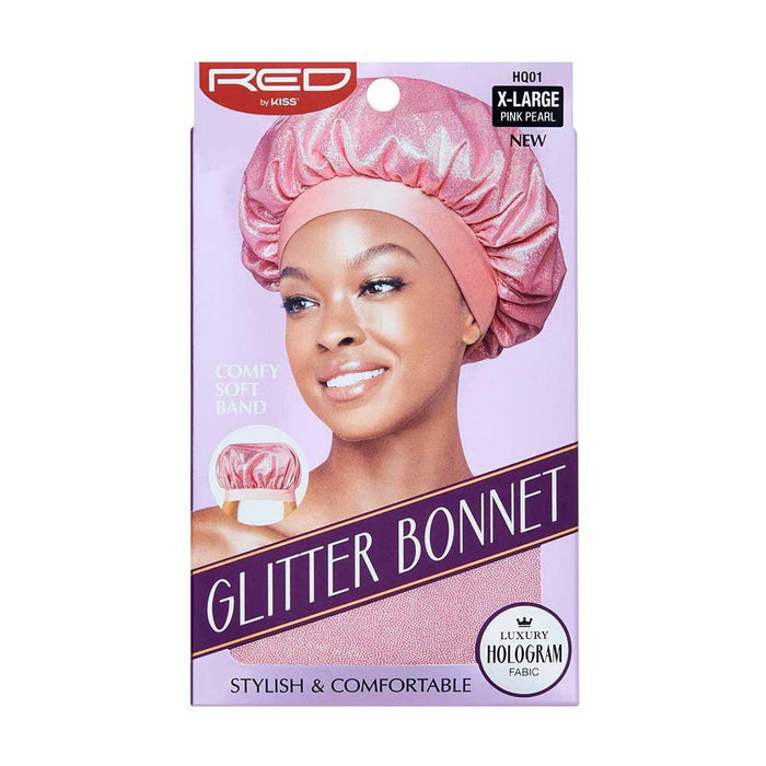 RED by Kiss Glitter Bonnet - Pink Pearl
