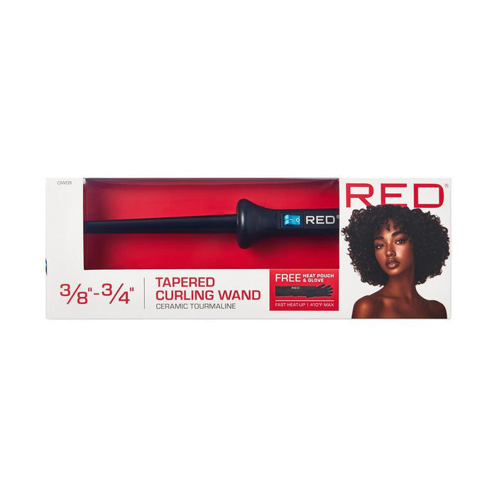 RED by KISS Ceramic Tapered Curling Wand - 3/4" - 3/8"