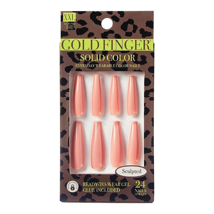 Gold Finger Sculpted Nails - Volume Up