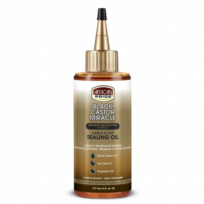 African Pride Black Castor Sealing Oil 6oz