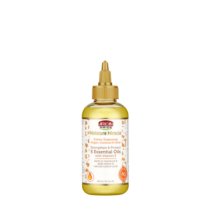 African Pride Moisture Miracle 5 Essential Oils with Vitamin E 4oz