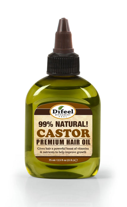 Difeel Premium Natural Hair Oil - Castor Hair Oil 2.5oz