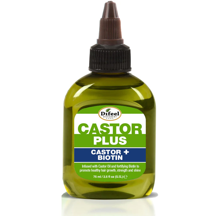 Difeel Castor Plus Biotin - Mega-Growth Premium Hair Oil 2.5oz
